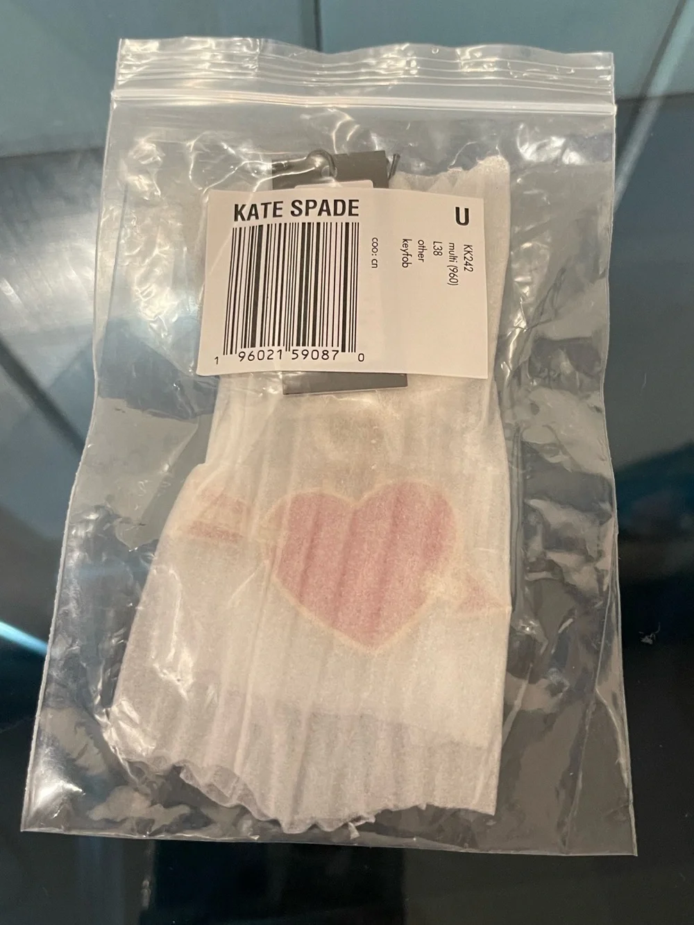 Kate Spade ♠️ Love Shack Red Heart Bag Charm & Green Spade Luggage Tag NWT 2FER - Picture 3 of 15